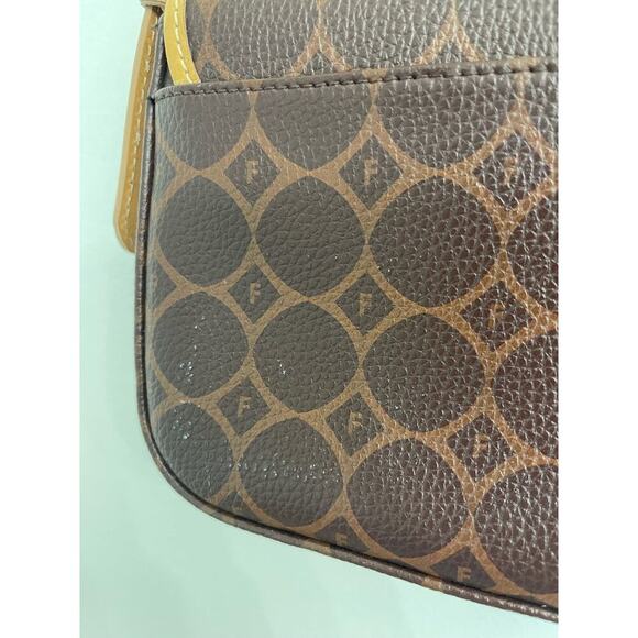 Fossil Mini Bag Shoulder Purse Brown Monogram Logo Y2K Casual - Picture 4 of 9